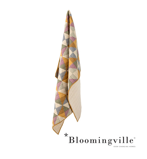 Bloomingville Crewe Quilt, Gelb | Baumwolle OEKO-TEX® 82062137